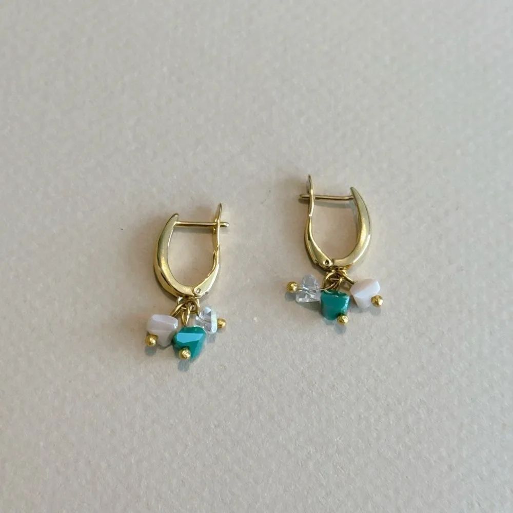 Crystal hoop earrings  R840